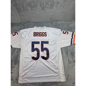 Lance Briggs 55 Chicago Bears Reebok NFL Jersey White Stitched Mens 52 XL